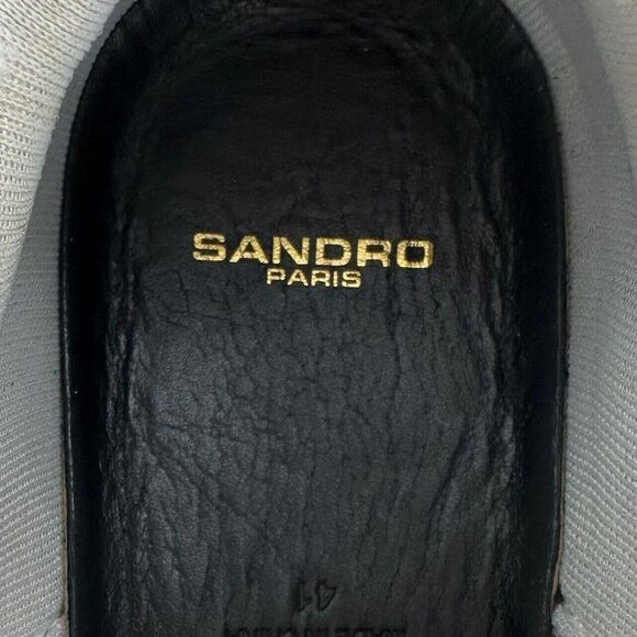 Sandro Atomic Beige & Off-White High Top Sneakers Size 41 - Picture 9 of 9